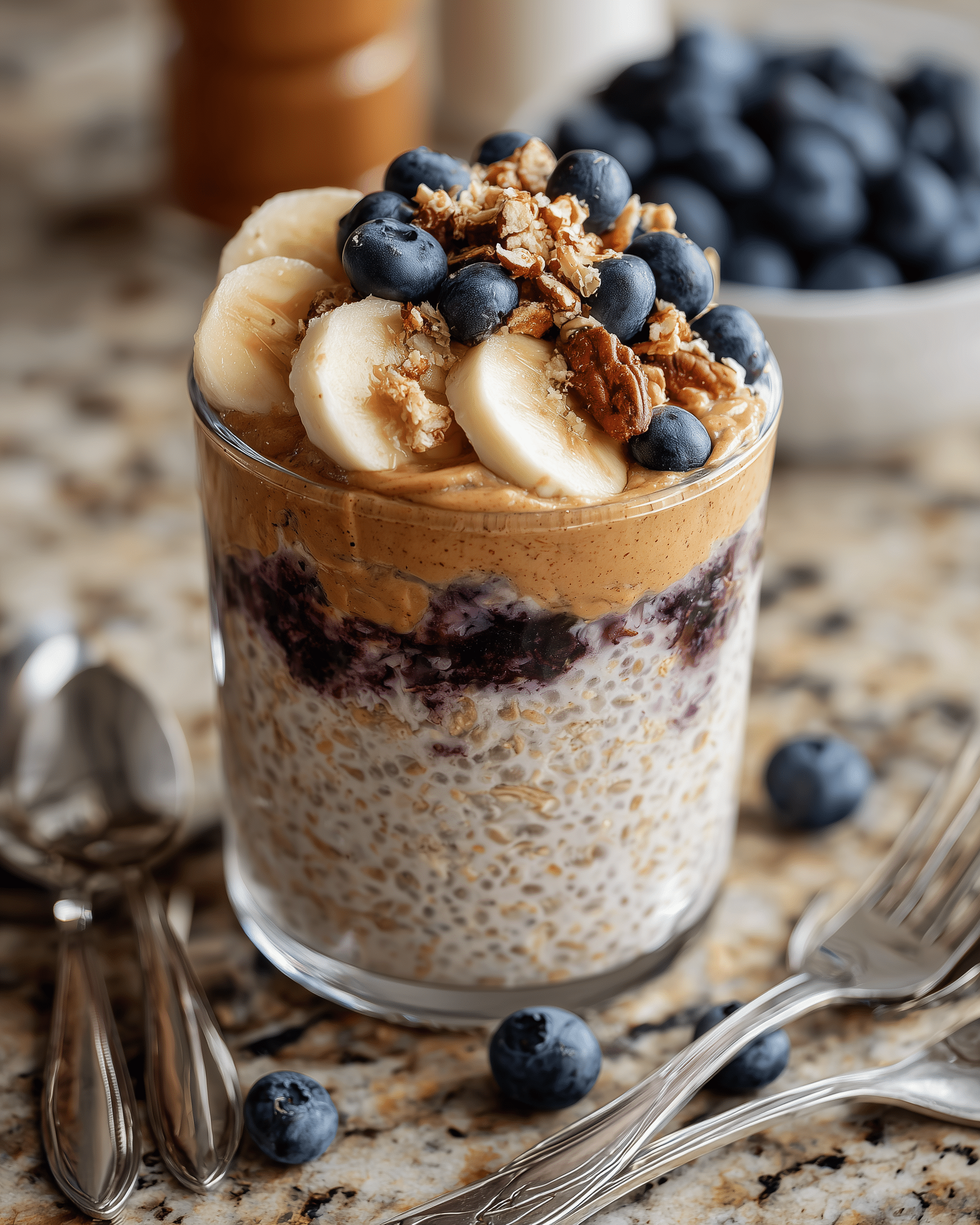 PB and J Overnight Oats Recipe - Recipe Image
