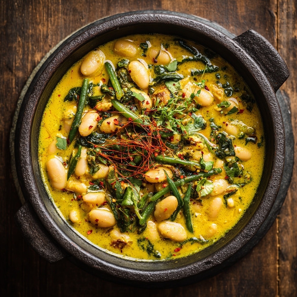 Creamy Coconut Butter Beans with Turmeric and Spices Recipe - Recipe Image