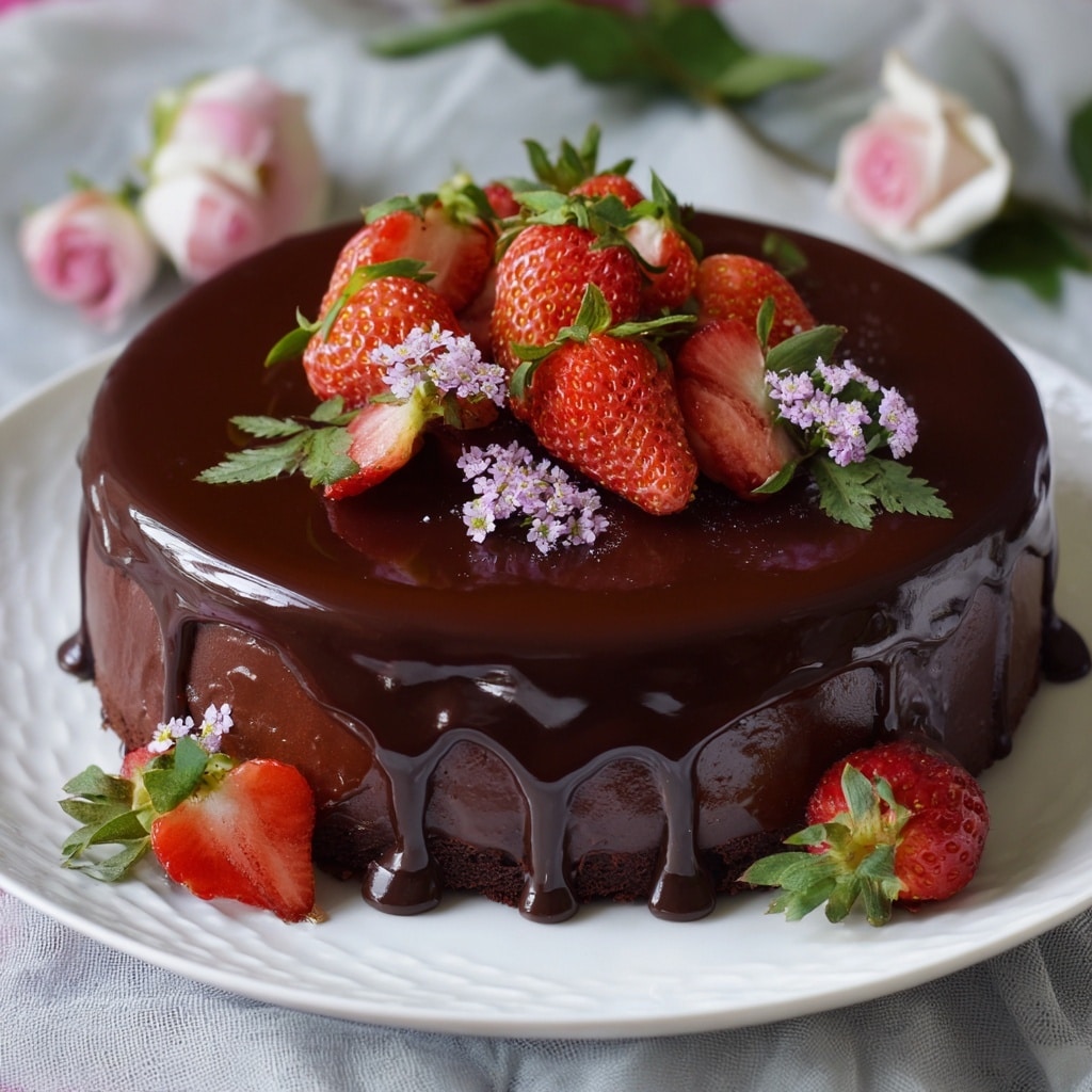 Chocolate Dipped Strawberry Cheesecake Recipe - Recipe Image