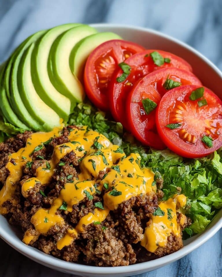 High-Protein Cheeseburger Bowls Recipe
