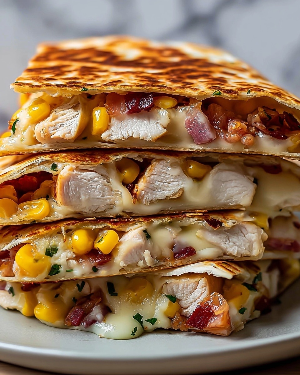 Chicken Bacon Ranch Quesadillas Recipe - Recipe Image