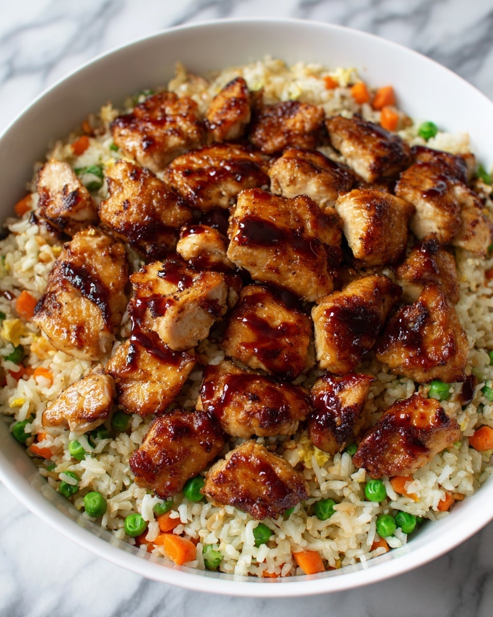 One-Pan Bold Honey BBQ Chicken Rice Recipe - Recipe Image