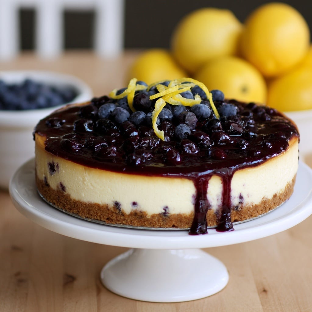 Lemon & Blueberry Cheesecake Tart Recipe - Recipe Image
