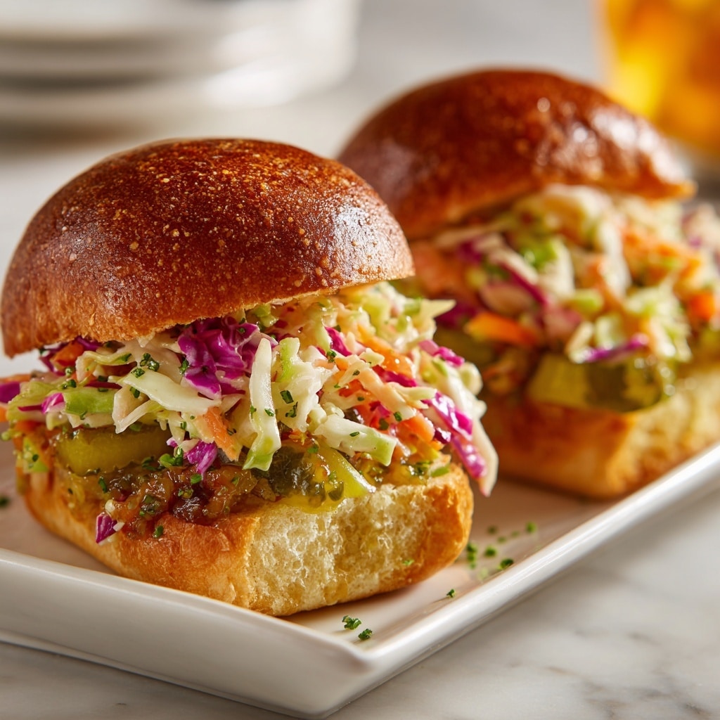 Monday Night Veggie Burgers with Fresh Slaw Recipe - Recipe Image