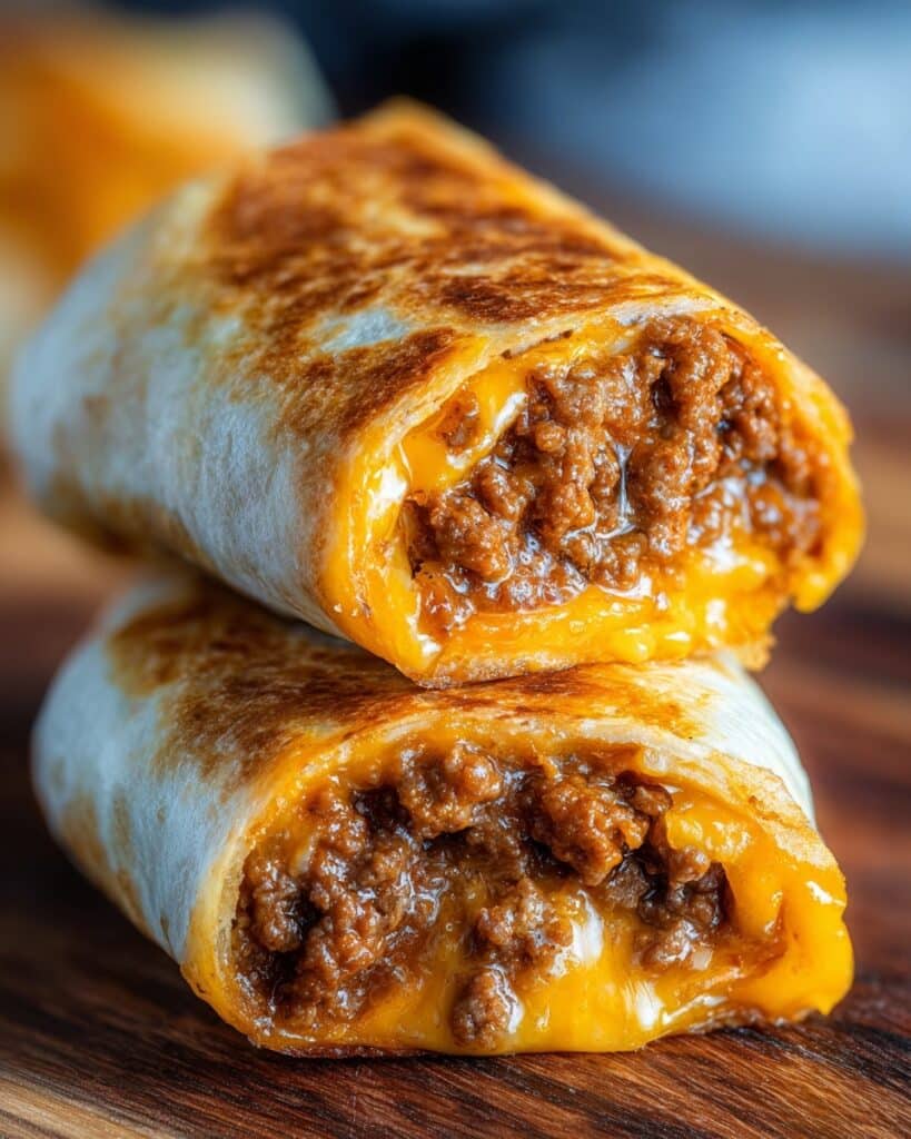 Beef and Cheese Chimichangas Recipe