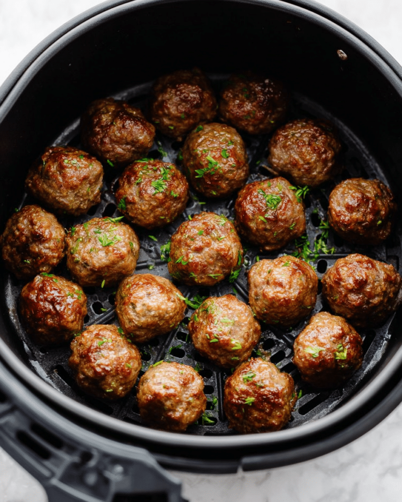 Quick and Easy Air Fryer Meatballs Recipe