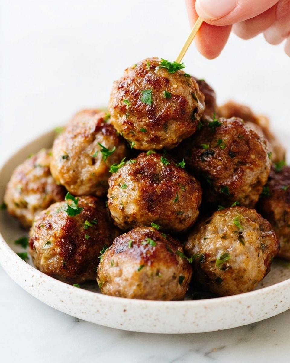 Quick and Easy Air Fryer Meatballs Recipe - Recipe Image