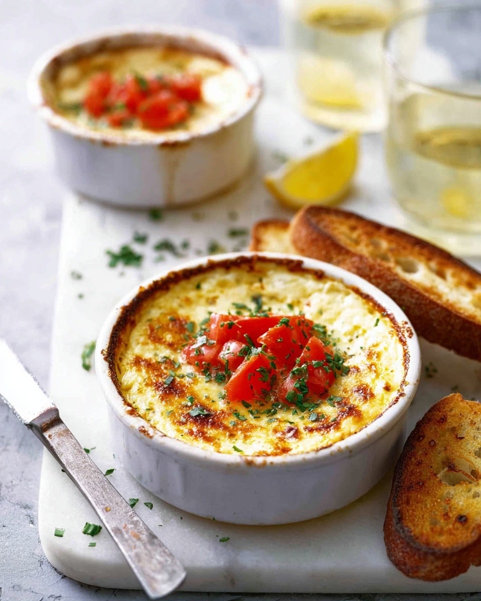 Lemon Garlic Baked Ricotta Recipe - Recipe Image