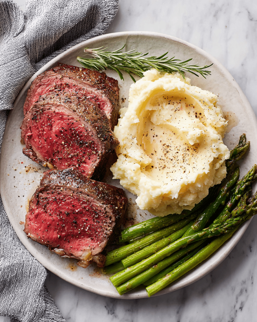 Herbed Butter Ribeye Roast Recipe