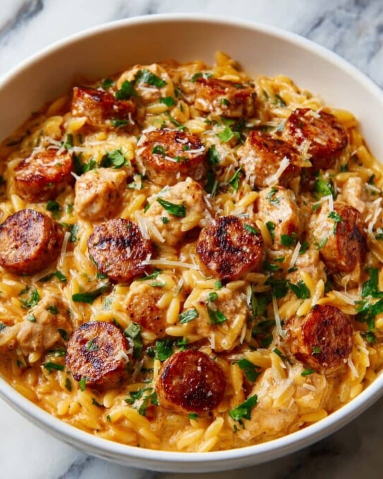 Creamy Chicken Sausage Orzo: A Delicious One-Pot Recipe for Easy Weeknight Dinners Recipe