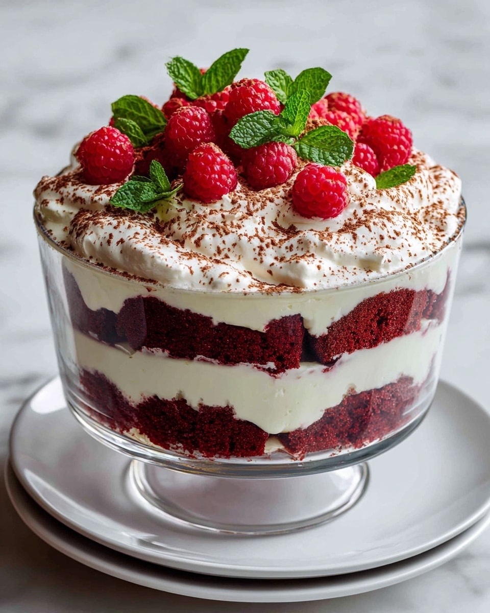 Red Velvet Cheesecake Trifle Recipe - Recipe Image