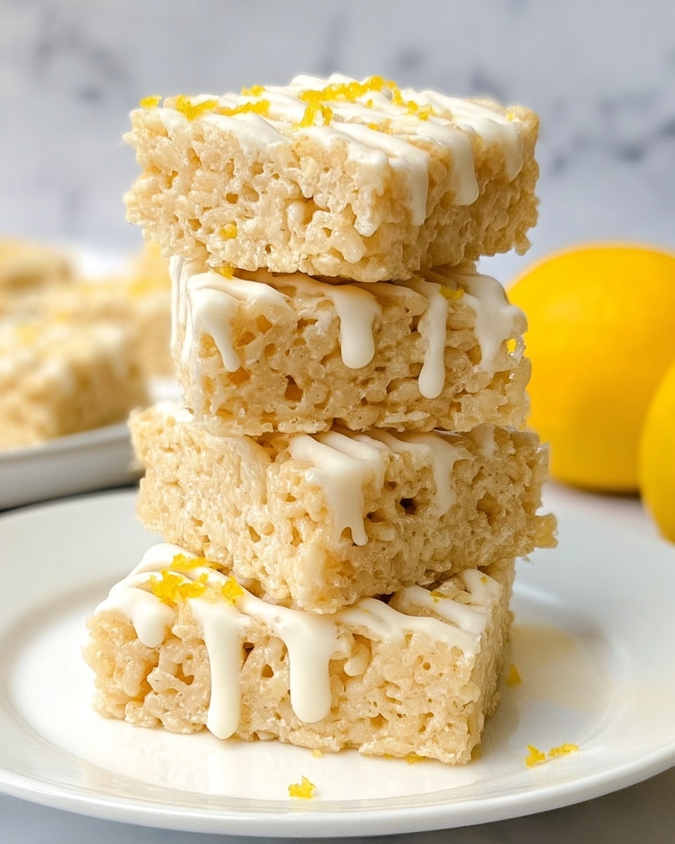 Lemon Rice Krispy Treats Recipe - Recipe Image