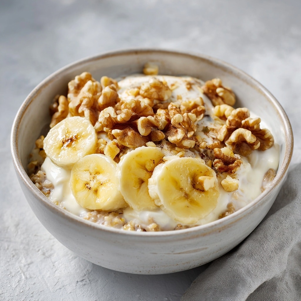 Banana Overnight Oats with Almonds and Cinnamon Recipe