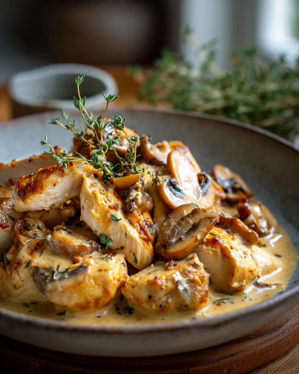 Black Pepper Chicken with Mushrooms Recipe - Recipe Image