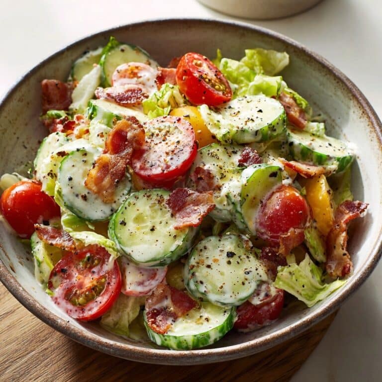 Irresistibly Fresh Low Carb BLT Cottage Cheese Bowl Delight Recipe