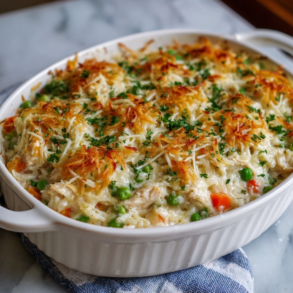 Chicken Pot Pie Pierogi Casserole Recipe - Recipe Image