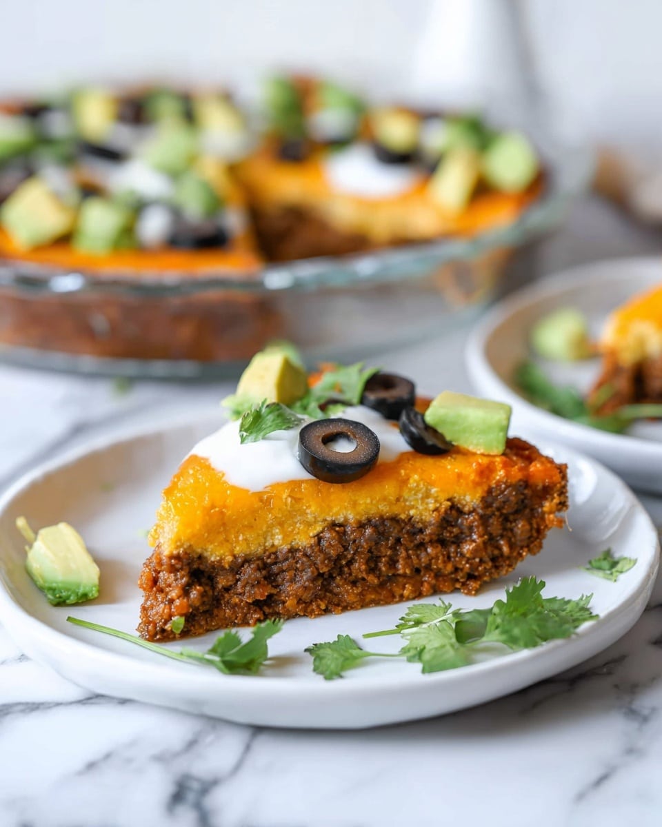 Crustless Taco Pie (Keto Taco Pie + Low Carb, Gluten Free) Recipe - Recipe Image