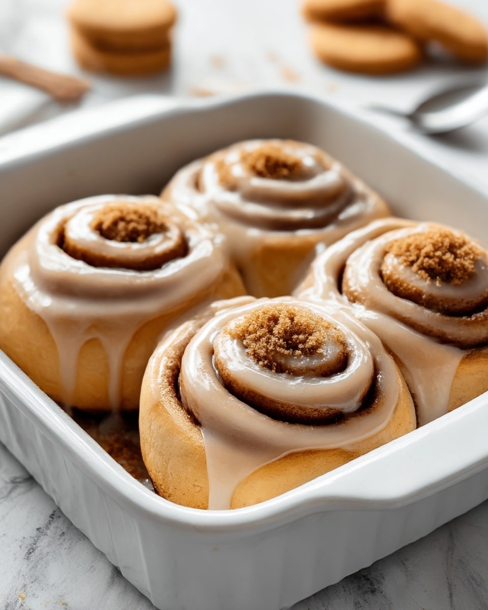 Biscoff Cookie Butter Cinnamon Rolls Recipe - Recipe Image