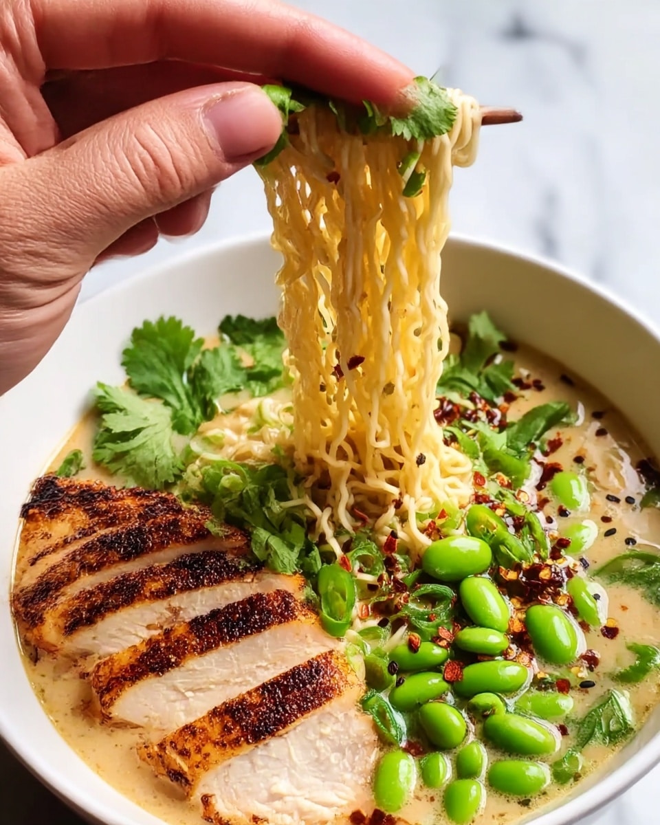 Creamy Marry Me Chicken Ramen Recipe - Recipe Image