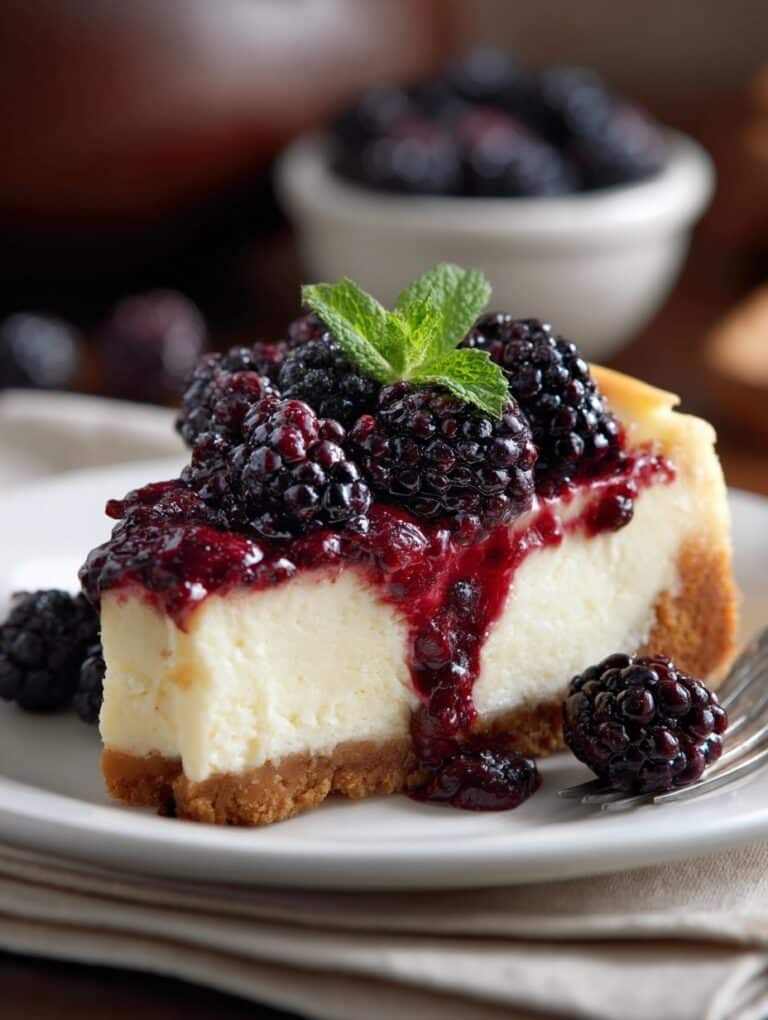 Mini Blackberry Lavender Cheesecakes Recipe