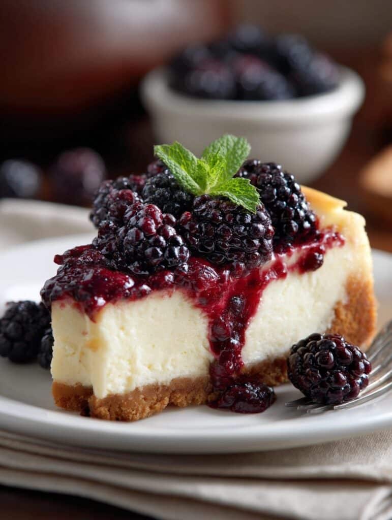 Mini Blackberry Lavender Cheesecakes Recipe