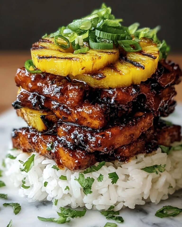Savory Hawaiian Huli Huli Chicken Stack Recipe