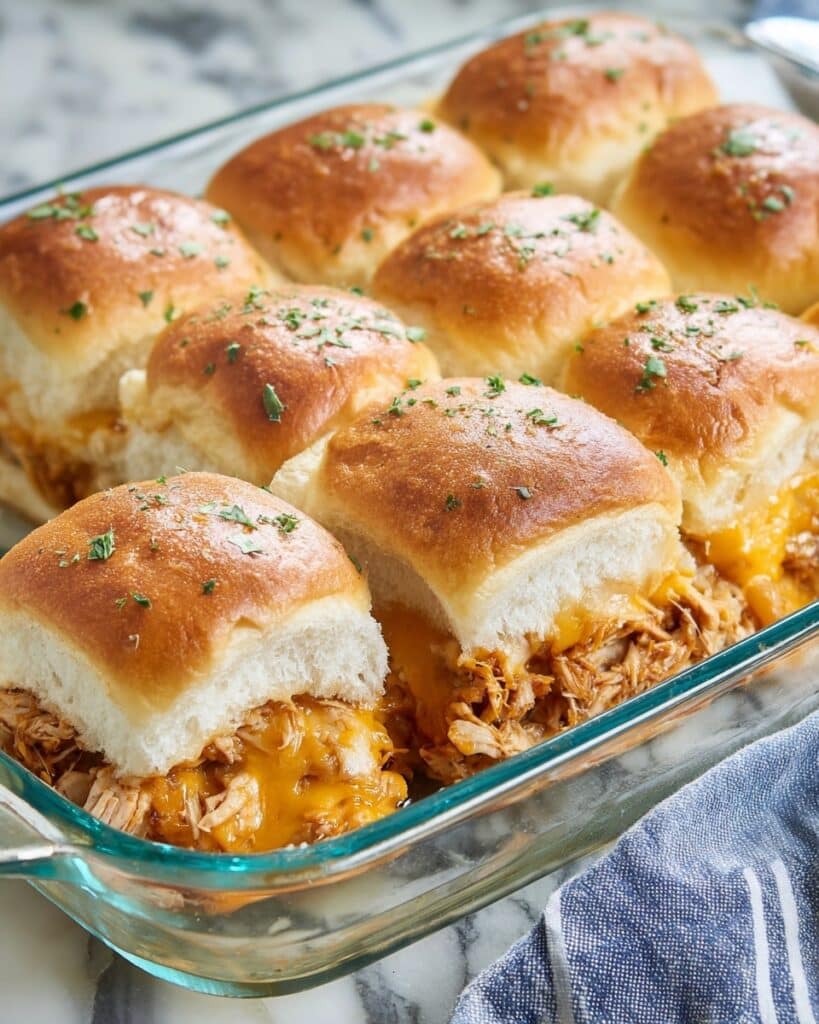 BBQ Chicken Sliders on Hawaiian Rolls Recipe