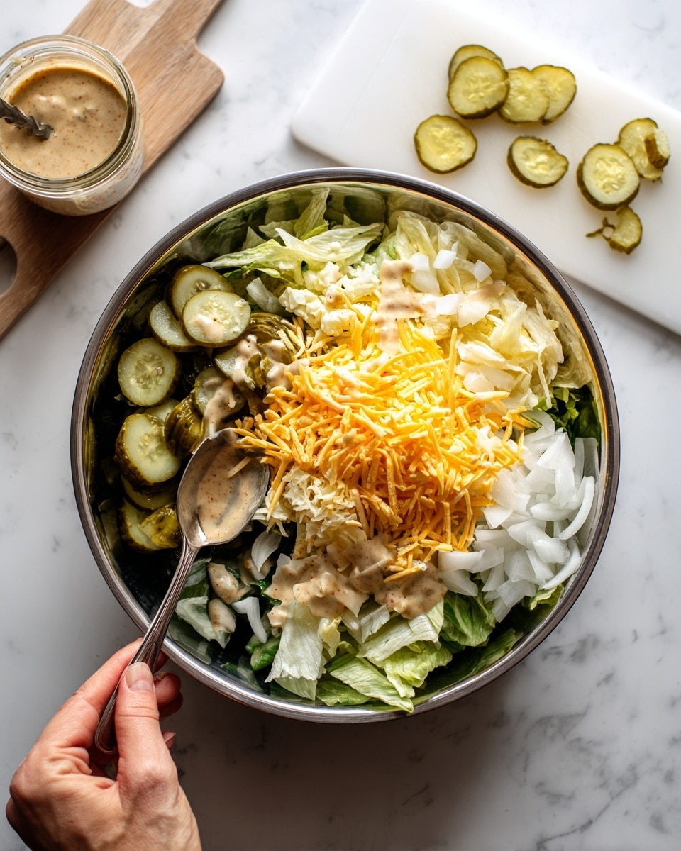 Keto Big Mac Salad Recipe - Recipe Image