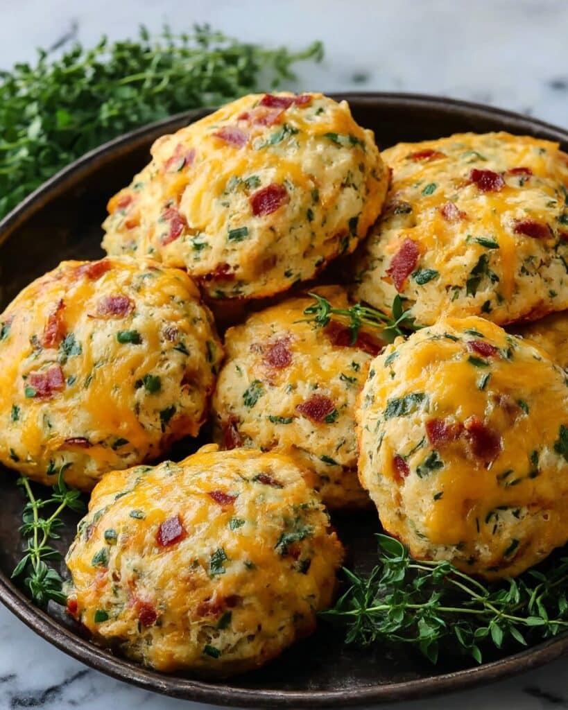 Breakfast Protein Biscuits with Ham and Cheddar Recipe