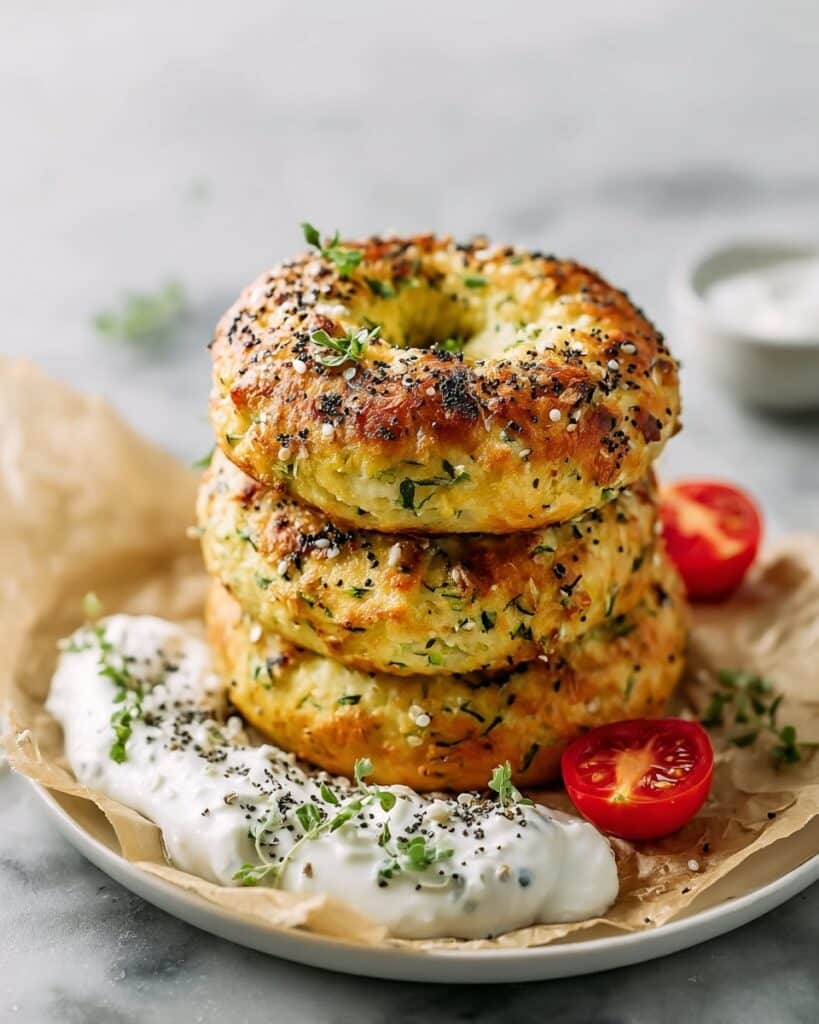 Zucchini Bagels (Low Carb, Keto) Recipe