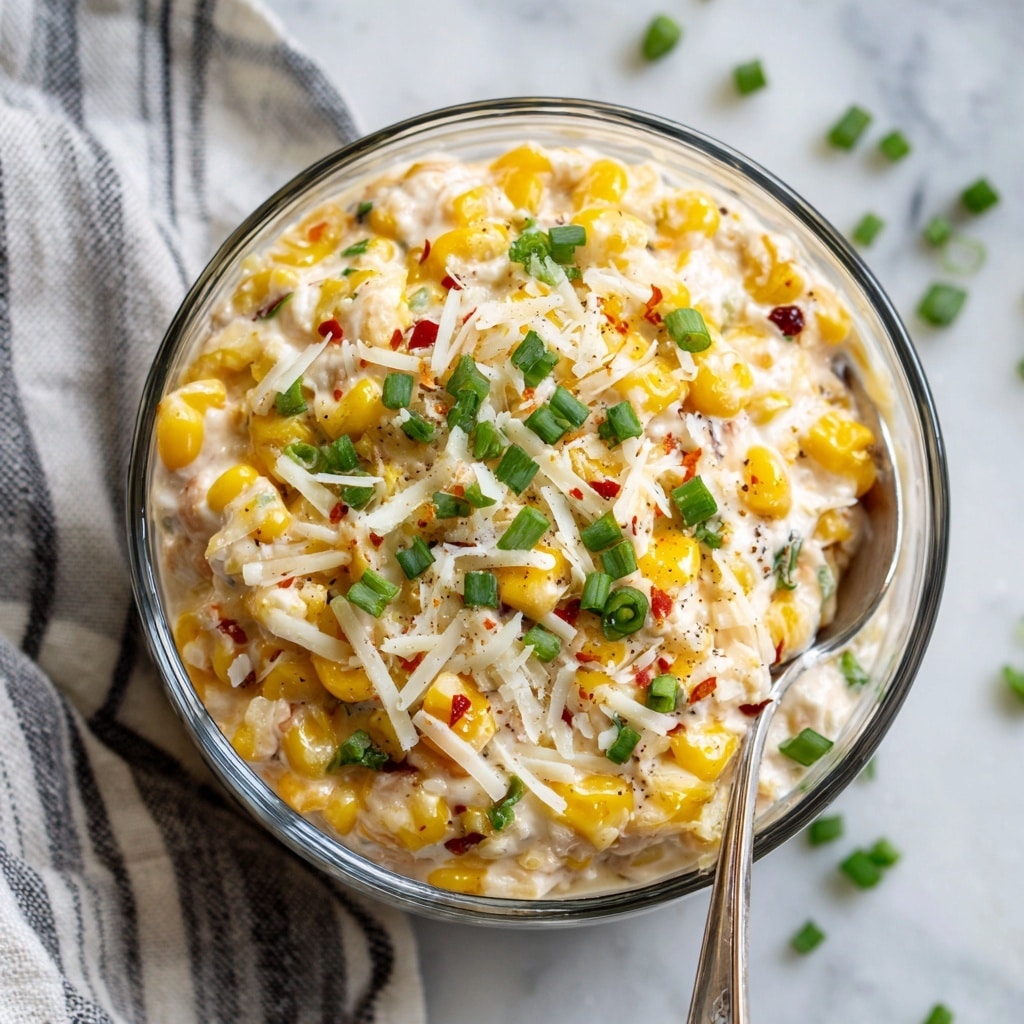 Southwest Green Chile Corn Dip Recipe - Recipe Image