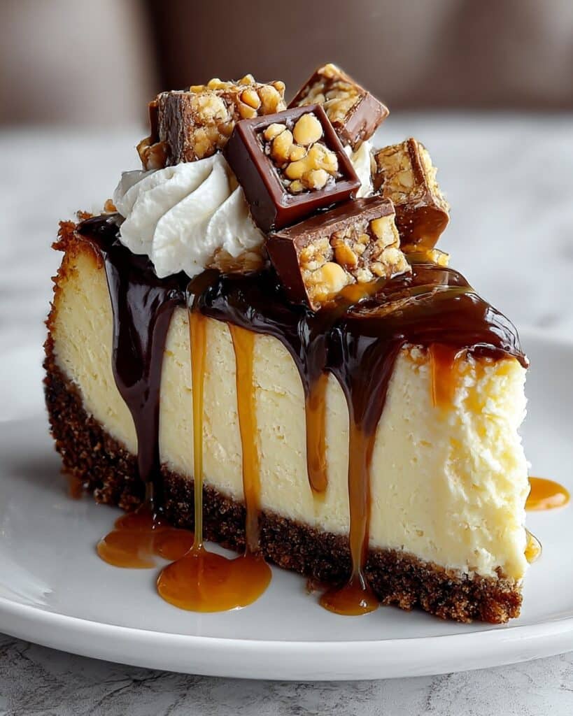 Easy Snickers Cheesecake Recipe