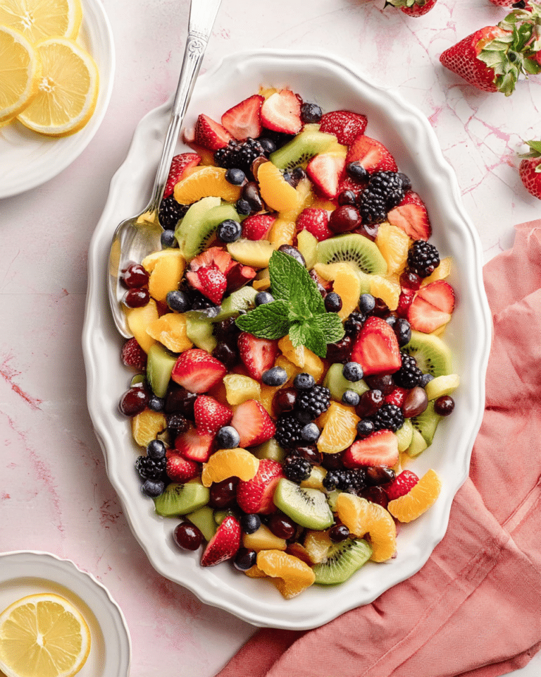 Sue Sue’s Fresh Fruit Salad with Ice Cream Recipe
