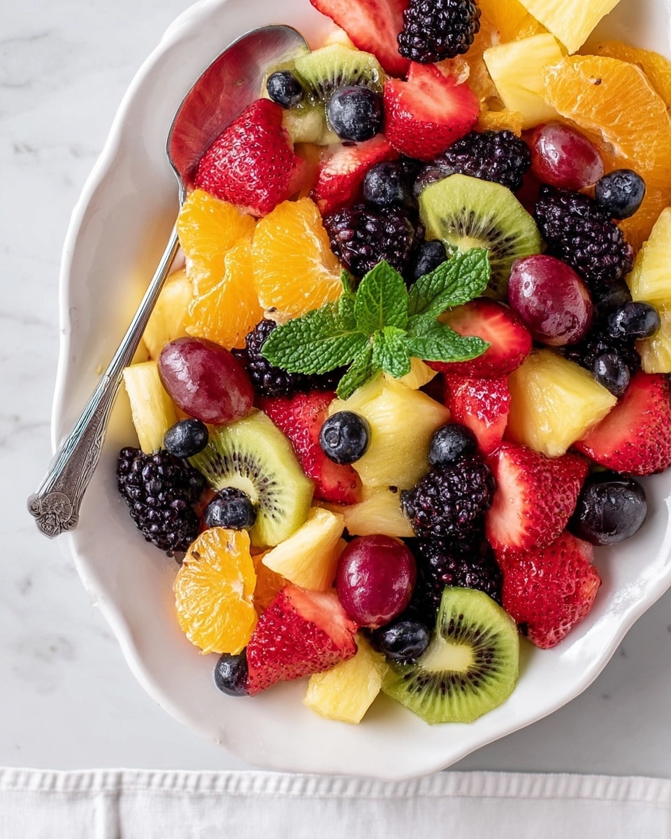 Sue Sue's Fresh Fruit Salad with Ice Cream Recipe - Recipe Image