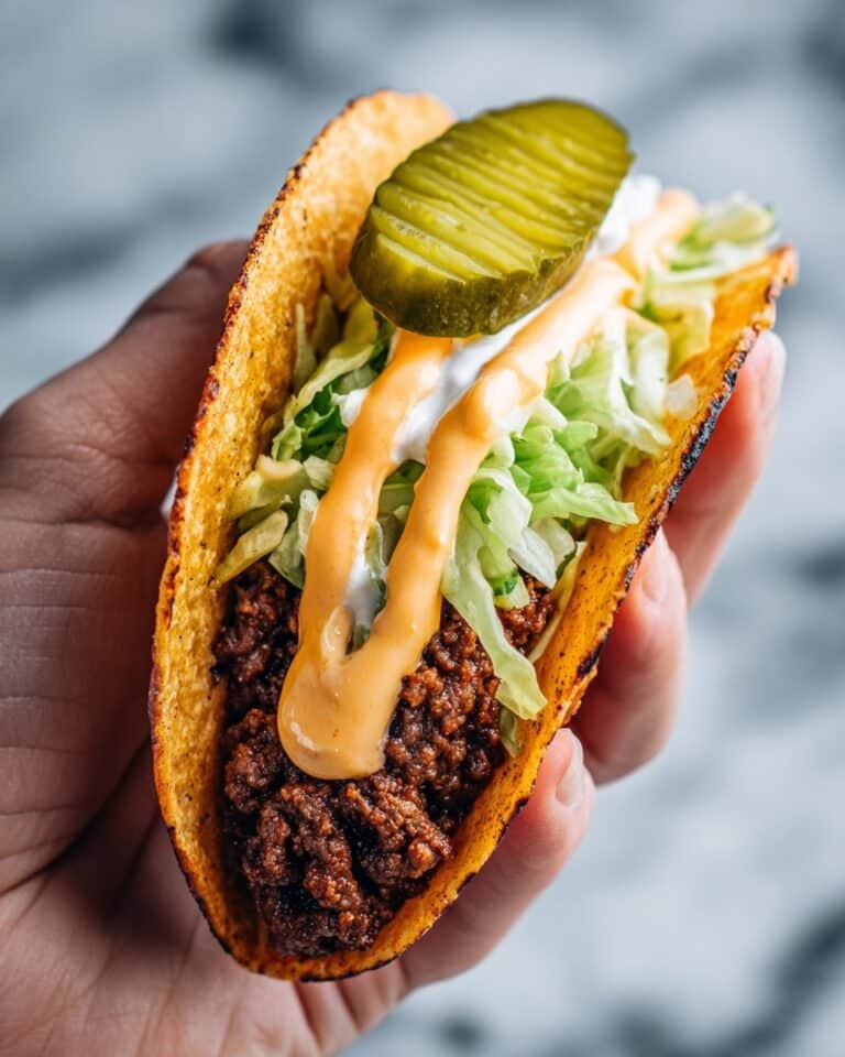 Easy Smash Burger Tacos Recipe