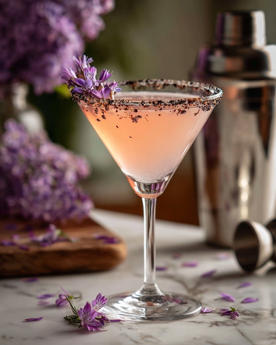 Lavender Lemon Drop Martini Recipe - Recipe Image