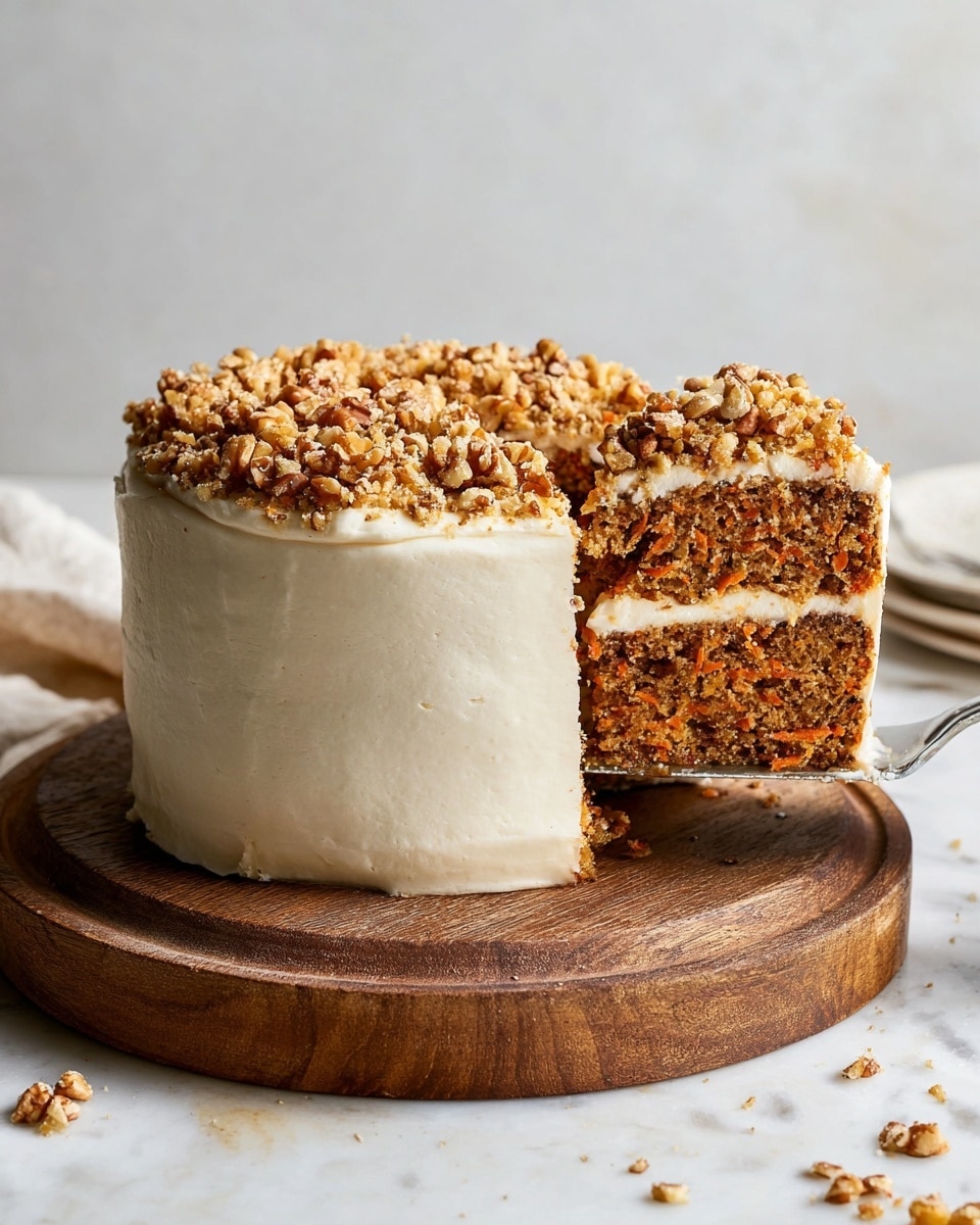 Oatmeal Carrot Cake with Cream Cheese Frosting Recipe - Recipe Image
