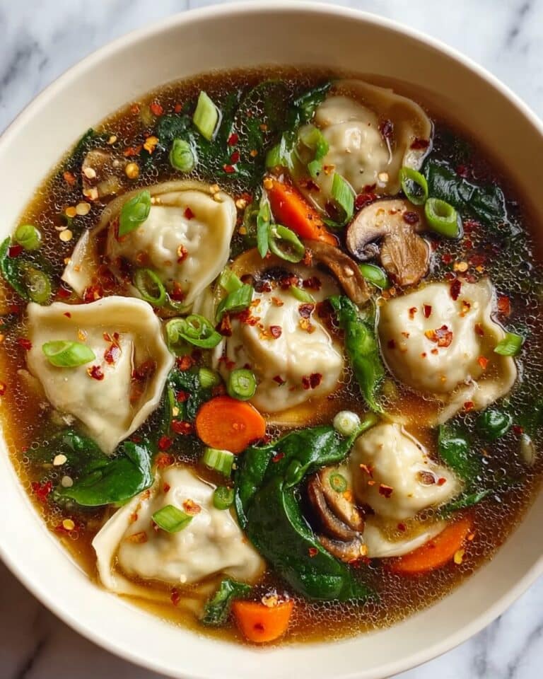 Vegetarian Potsticker Dumpling Soup Recipe