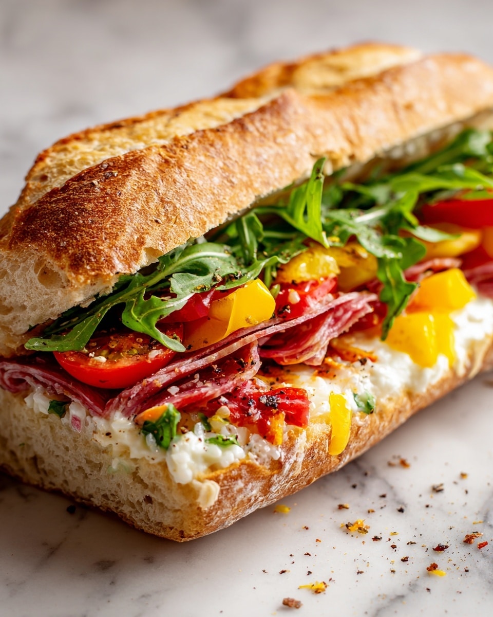 Baked Italian Grinder Sandwiches Recipe - Recipe Image