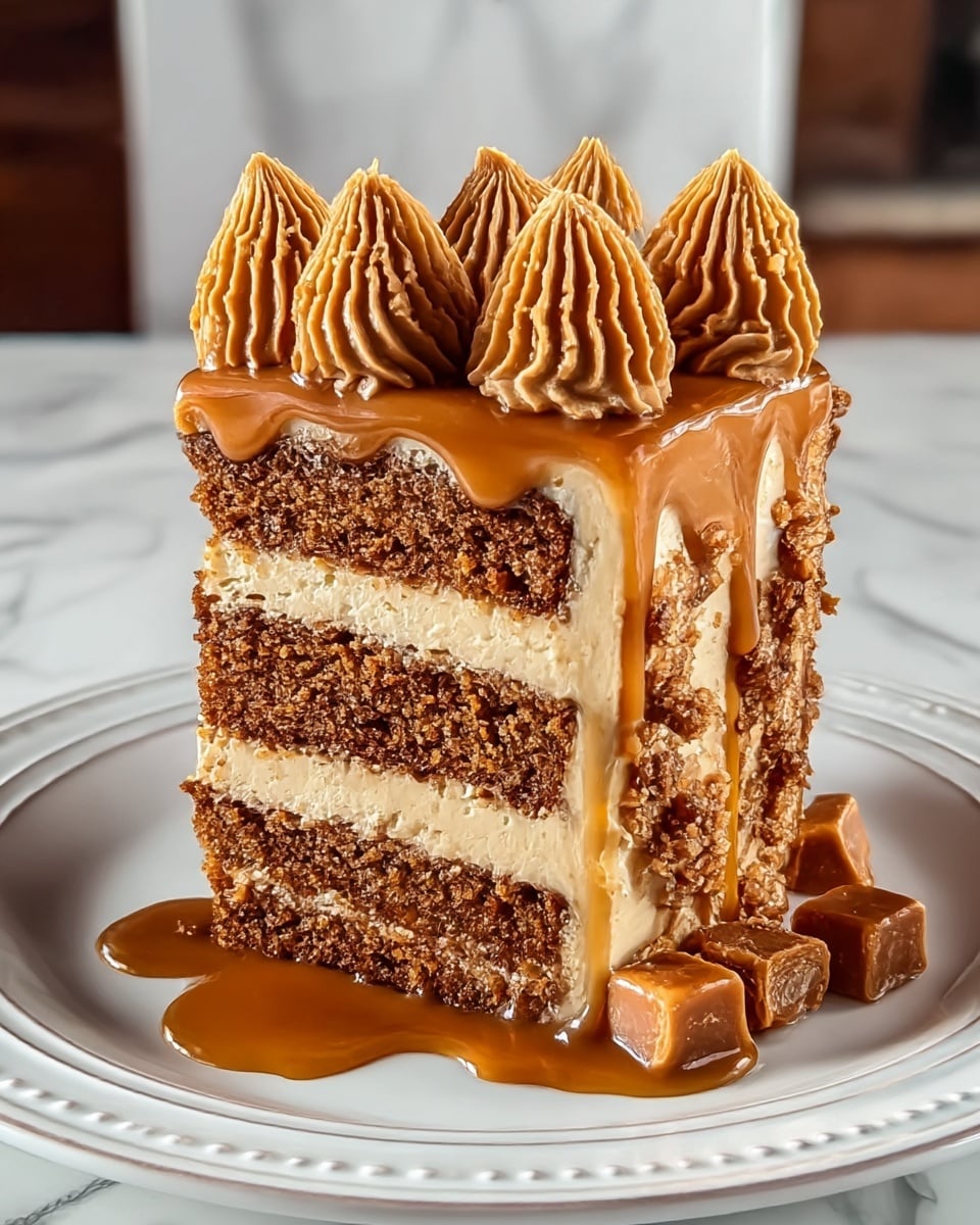 Indulgent Biscoff Cookie Butter Cake That Delights Every Bite Recipe - Recipe Image