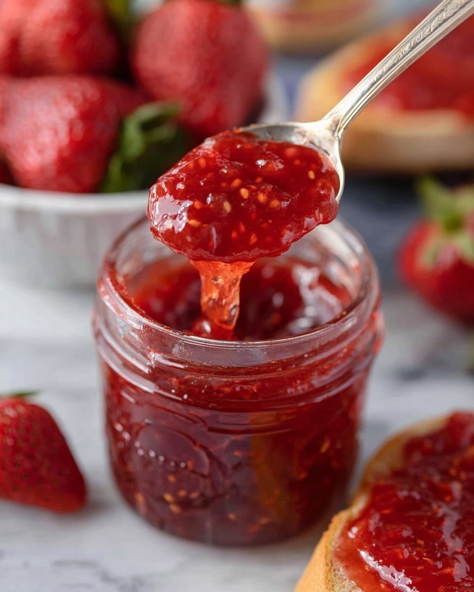 Strawberry Rhubarb Jam Recipe - Recipe Image