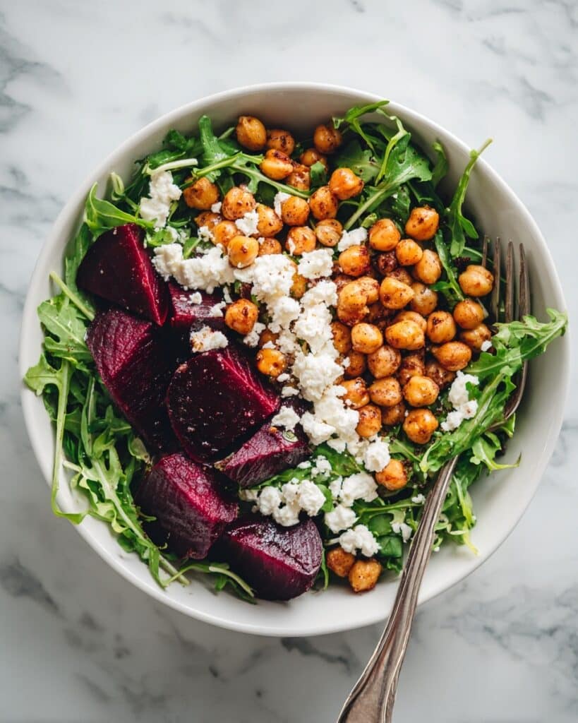 Fresh Chickpea, Beet and Feta Salad Recipe
