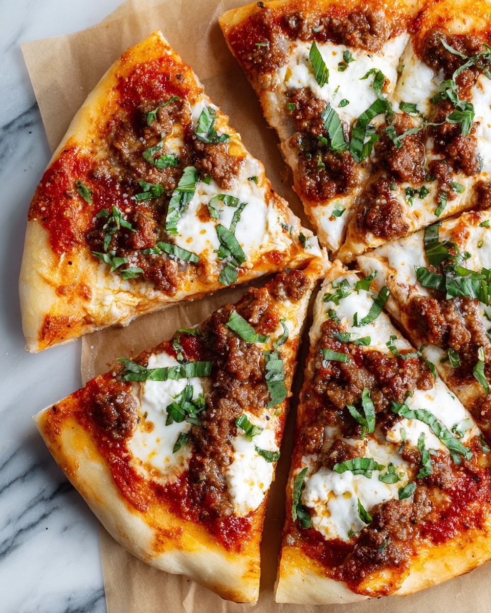 Sausage Feta Hot Honey Pizza Recipe - Recipe Image