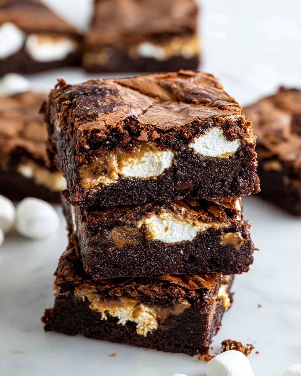 Fluffernutter Brownies Recipe - Recipe Image