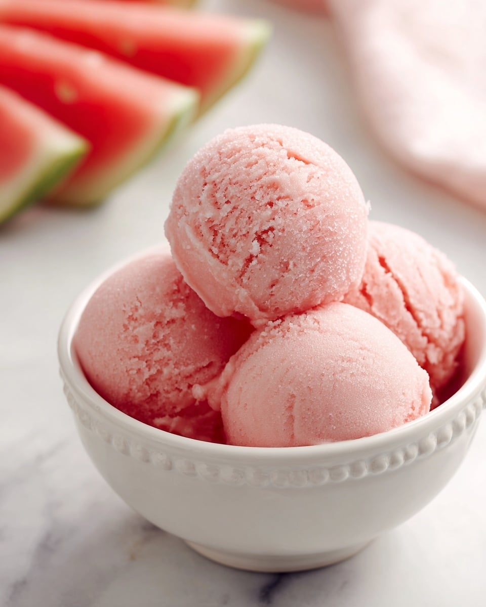2-Ingredient Ninja Creami Watermelon Sorbet Recipe - Recipe Image