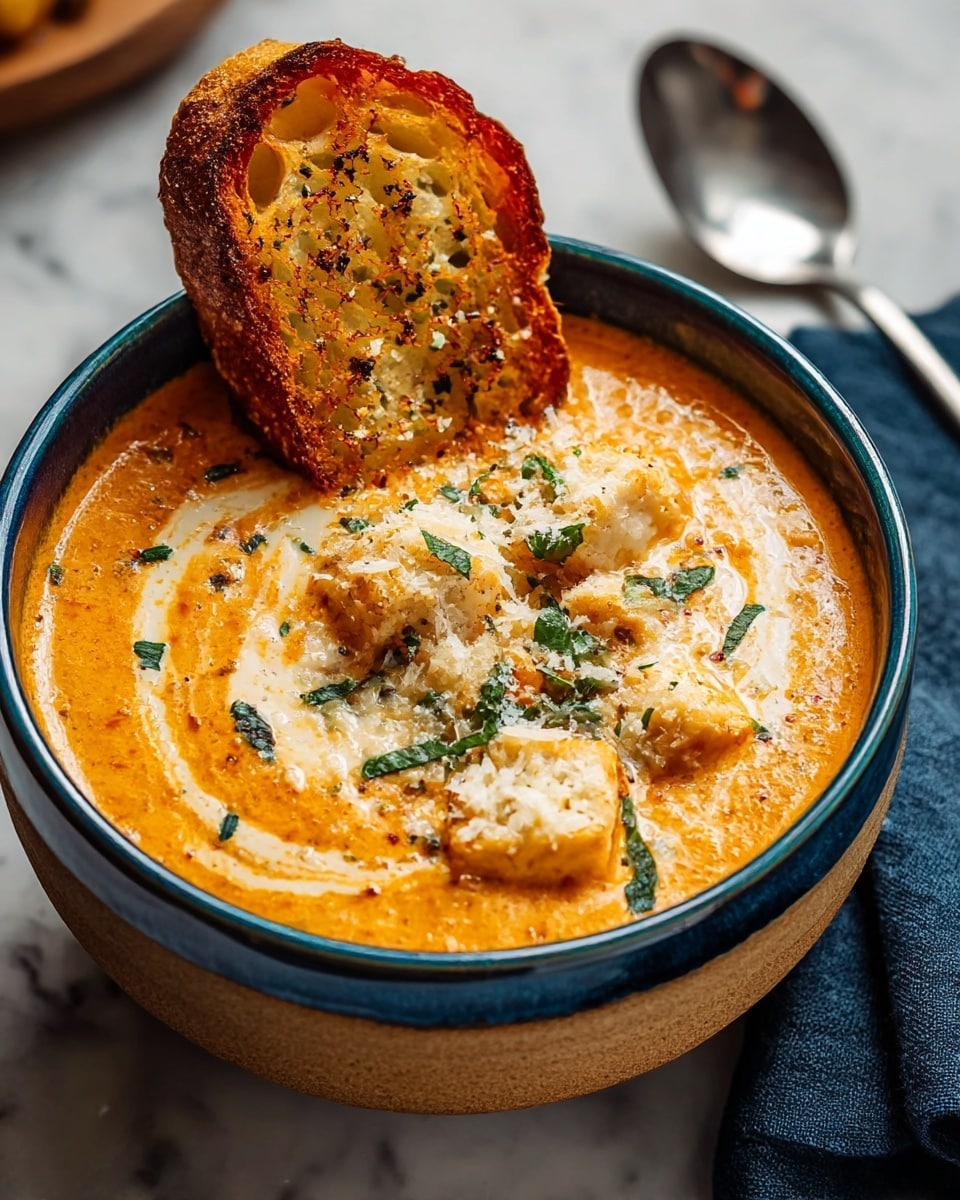 Crock Pot Creamy Chicken Parmesan Soup Recipe - Recipe Image